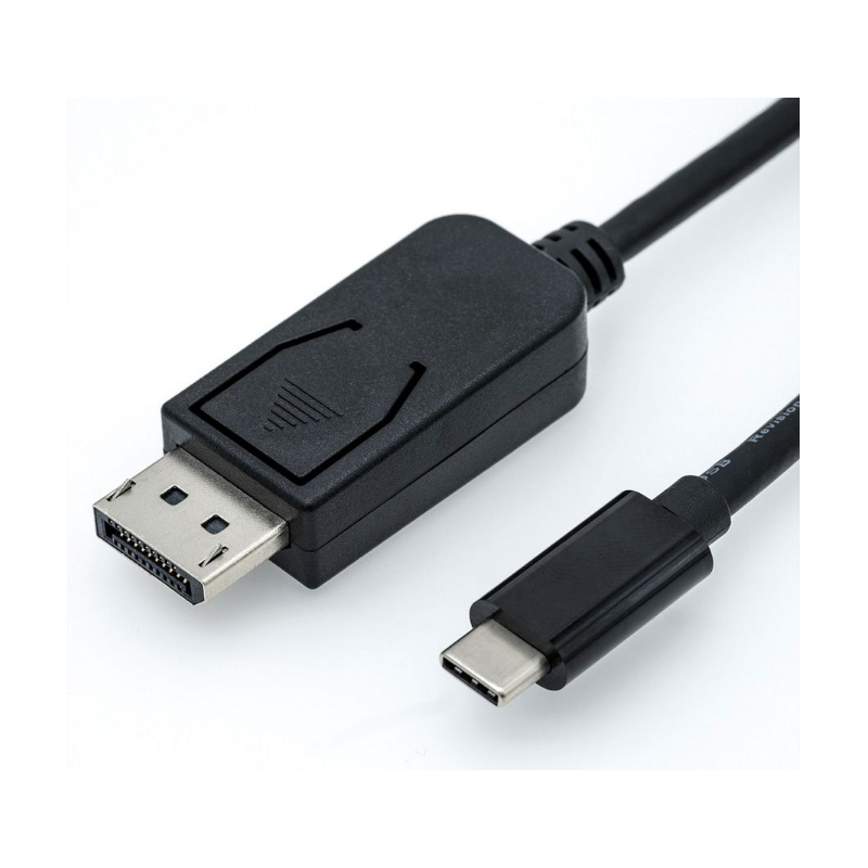 Roline USB-C - DisplayPort kabel, M/M, 2.0m, crni