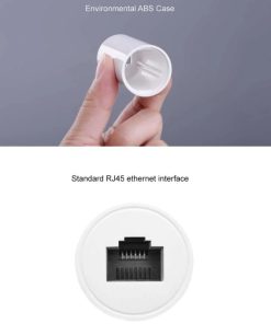 UGREEN zaštitni adapter protiv udara groma, RJ45, crni