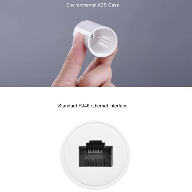 UGREEN zaštitni adapter protiv udara groma, RJ45, crni