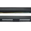 NaviaTec Cat6 Shielded 16-Port Patch Panel Black