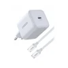 UGREEN punjač 45W, USB C, Quick Charge, GaN, set, bijeli