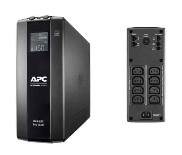 APC Back UPS Pro 1600VA, 8x IEC C13 Outlets, AVR, LCD Interface