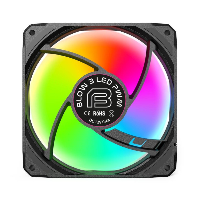 Bit Force BLOW PWM 3 LED PC hladnjak za kućište 120×120mm, šareni