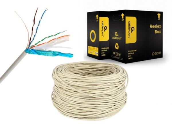Gembird CAT6 FTP LAN cable (premium CCA), solid, Eca, 305m