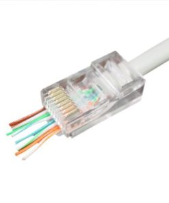 Gembird Cat5e Cat6 pass-through modular UTP plug 8P8C, 100 pcs