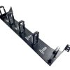 NaviaTec vodilica kablova 19" s 5 prstena, 1U uspravna, crna