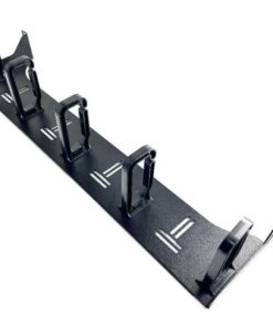 NaviaTec vodilica kablova 19" s 5 prstena, 1U uspravna, crna