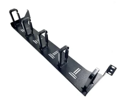 NaviaTec vodilica kablova 19" s 5 prstena, 1U uspravna, crna