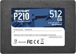 Patriot P210 512GB SATA3 SSD 2.5"