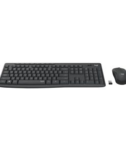 Logitech MK295 Silent bežična tipkovnica+miš, USB, tamnosiva (920-009809)