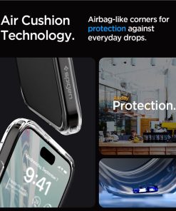 Spigen Crystal Hybrid, zaštitna maska za telefon, prozirna - iPhone 15 Pro Max (ACS06446)