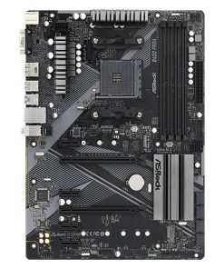 ASRock MB B450 PRO4 R2.0, S.AM4, 4xDDR4/3200, PCIe 3.0, G-LAN, USB-C, VGA/HDMI/DP, ATX