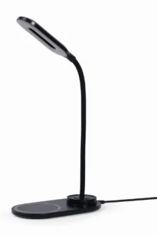 Gembird Desk lamp with wireless charger, black