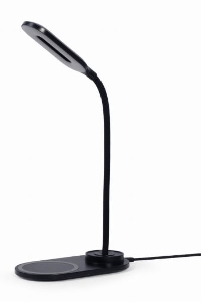 Gembird Desk lamp with wireless charger, black