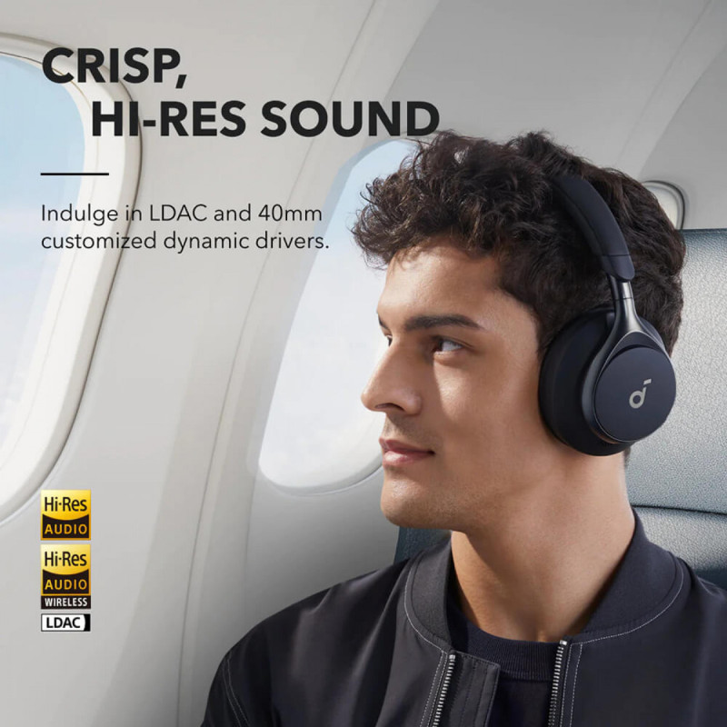 Anker Soundcore Space One naglavne bluetooth slušalice, crne, A3035G11