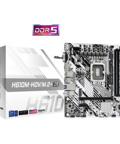 ASRock MB H610M-HDV/M.2+, S.1700, 2xDDR5/5600MHz, PCIe 4.0, G-LAN, USB-C, VGA/DP/HDMI, mATX