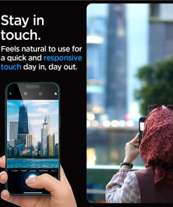 Spigen Glass tR EZ Fit, Transparency, zaštitno staklo za ekran telefona, 2 kom - iPhone 15 Pro (AGL06892)