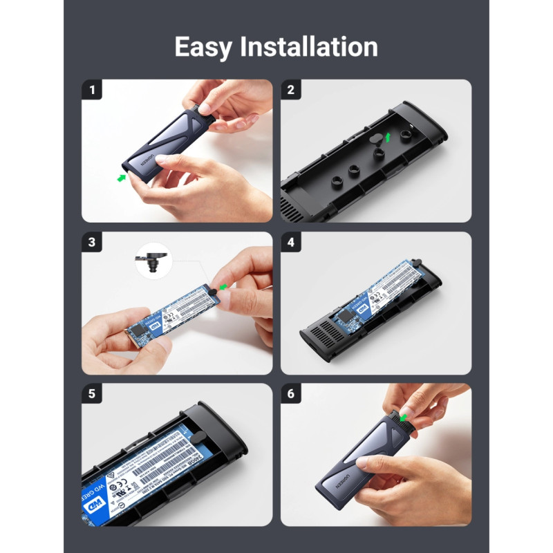 UGREEN vanjsko kućište, SSD M.2 NVMe (2230-2280) M-Key, USB-C