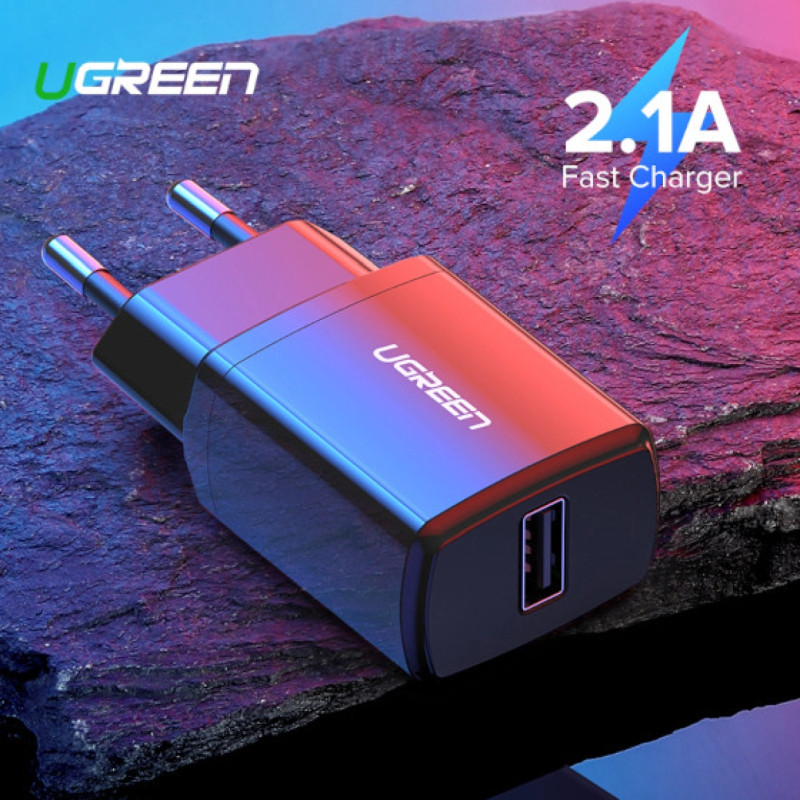 UGREEN zidni punjač 10.5W, 5V/2.1A, USB-A, crni