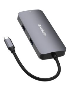 Verbatim CMH-05 Pro Multiport 5-portni USB-C HUB: 1xHDMI, 1xRJ45, 2xUSB-A, 1xUSB-C PD
