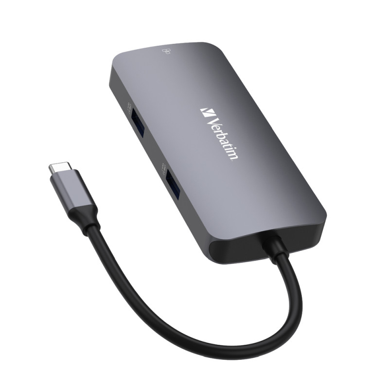 Verbatim CMH-05 Pro Multiport 5-portni USB-C HUB: 1xHDMI, 1xRJ45, 2xUSB-A, 1xUSB-C PD