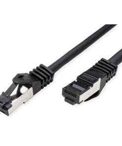 Roline VALUE S/FTP mrežni kabel Cat.8 (Class I), LSOH, stranded, 1.0m, crni