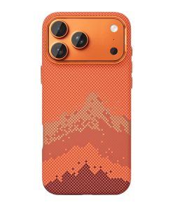 Rixus Alpine Ultra-Slim Case With MagSafe Compatible RXD081 For Apple iPhone 17 Pro, 18 Pro Mountain Orange