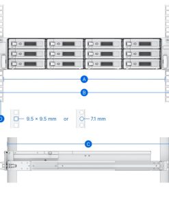 Synology RKS-02 set vodilica - klizne