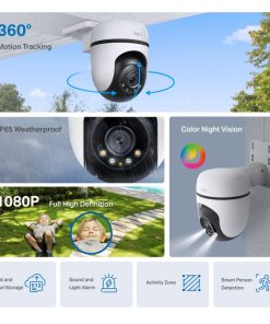 TP-Link Tapo C500 V2 kamera FHD, H.264 video, 360°/130° Pan/Tilt, Color Night Vision, microSD, dvosmjerni audio, detekcija pokreta, vodootporna IP65, Wi-Fi, Tapo app