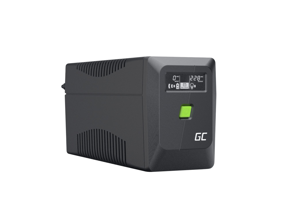 Green Cell UPS (UPSLM360) 650VA/360W, Modified sine wave, Line Interactive AVR, LCD