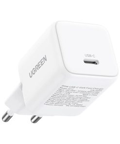 UGREEN kućni punjač 30W, USB C, GaN, bijeli