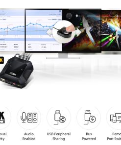ATEN 2-port USB 4K HDMI KVM Switch sa kablovima (CS22H)