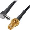 Transmedia Pigtail adapter TS9 angle plug to SMA socket