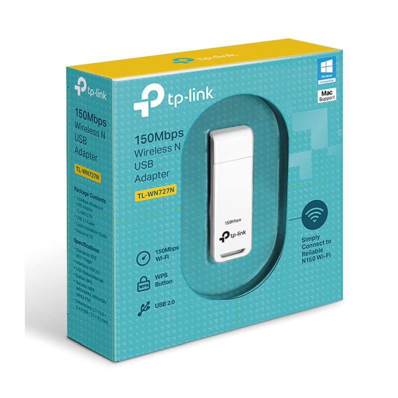 TP-Link bežični USB adapter 150Mbps (2.4GHz), 802.11n/g/b