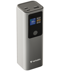 Verbatim Powerbank 27000mAH Charge 'n' Go 183W max, Dual USB-C® port, 1xUSB-A, Smart digital TFT display