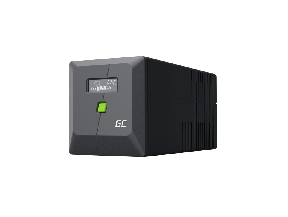 Green Cell UPS (UPSLP700) 1000VA/700W, Pure sine wave, Line Interactive AVR, PowerProof with LCD