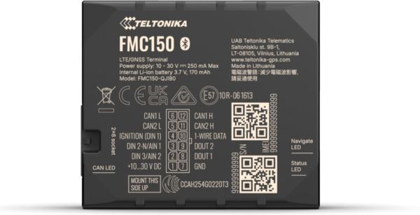 Teltonika Telematics FMC150, GPS smart tracker with Bluetooth and 4G LTE Cat 1