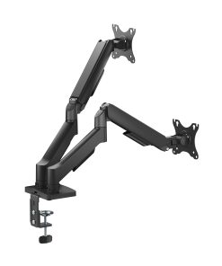 BIT FORCE nagibno-okretna stolna ručka za 2 17“- 32“ monitora, do 9kg (po monitoru) (BRACKET DMA-32-2M)