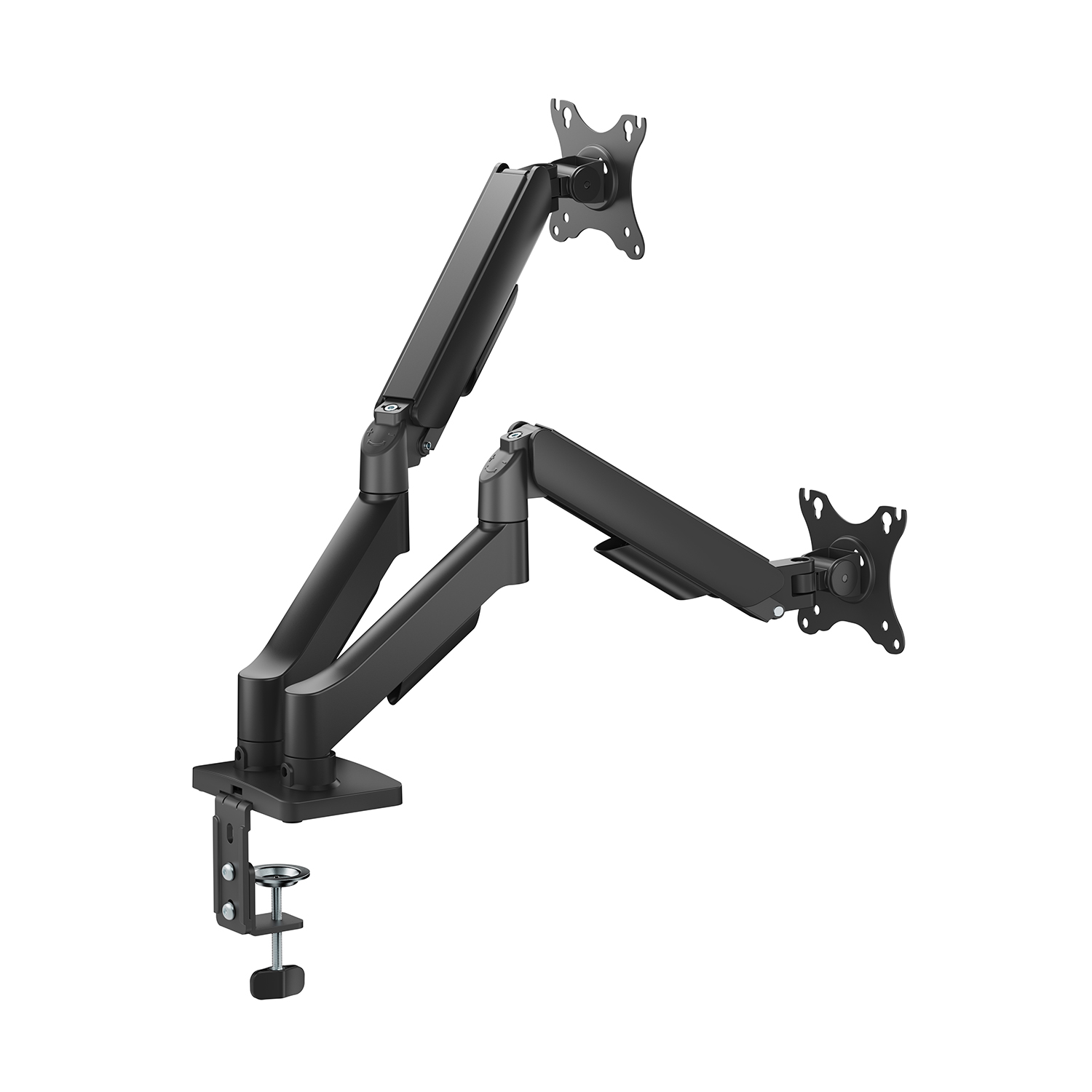 BIT FORCE nagibno-okretna stolna ručka za 2 17“- 32“ monitora, do 9kg (po monitoru) (BRACKET DMA-32-2M)