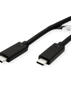 Roline USB-C na USB-C Gen2 kabel (M/M), PD, 20V/5A, crni, 5m, crni