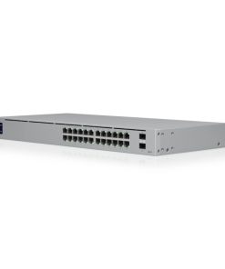 Ubiquiti UniFi Managed 24-port Gigabit Switch, 2×1G SFP, Rack 1U (USW-24)