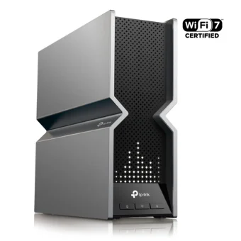 TP-Link BE1900 bežični usmjerivač (Tri-Band Router Wi-Fi 7), 1376Mbps/5760Mbps/11520Mbps (2.4GHz/5GHz/6GHz), 4×4 MU-MIMO, 802.11be, 1×10G WLAN , 4×2.5G LAN, 1×10G SFP+/RJ4, USB3.0, 8×antene