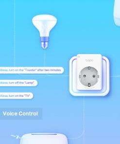 TP-Link Tapo Smart WiFi Plug, 2.4GHz, 802.11b/g/n, BT4.2, Tapo app, kontrola potrošnje energije, Timer/Schedule postavke, Glasovna kotrola Amazon Alexa/Google Assistant