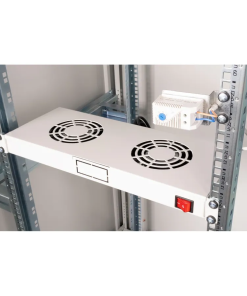 Roline 19" ventilacijski modul s 2 ventilatora i termostatom, sivi