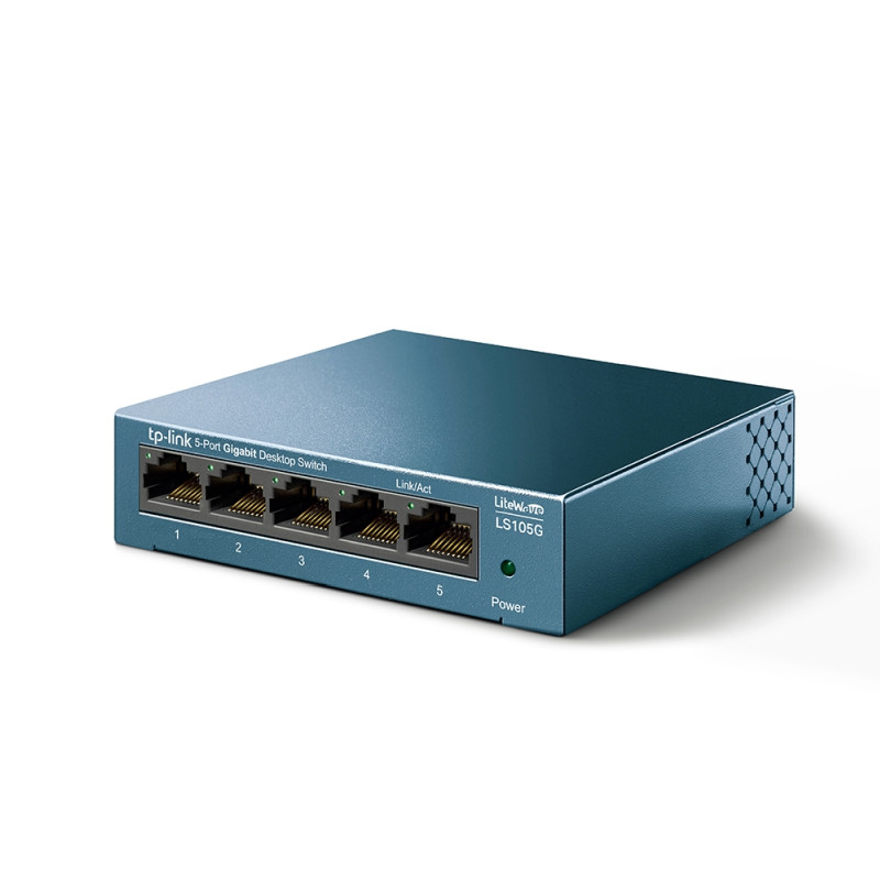 TP-Link LiteWave 5-Port Gigabit Desktop preklopnik (Switch), 5×10/100/1000 RJ45 Ports, metalno kućište