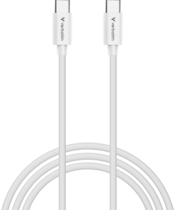 Verbatim Essentials Sync & Charge kabel USB-C na USB-C, M/M, 100 W PD3.0, bijeli, 3.0m