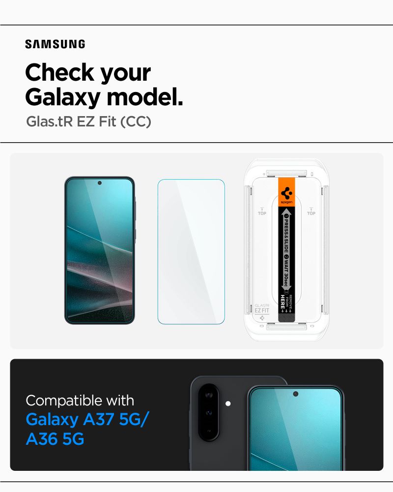 Spigen zaštitno staklo Glass tR EZ Fit HD 1 Pack - Samsung Galaxy A37 5G/ A36 5G (AGL11365)