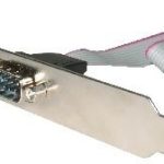 Gembird DB9 serial port receptacle on bracket