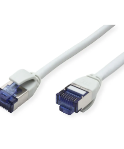 Roline S/FTP (PiMF) Cat.6a Data Center mrežni kabel (Class EA), Slim, LSOH, tangle free, sivi, 0.3m