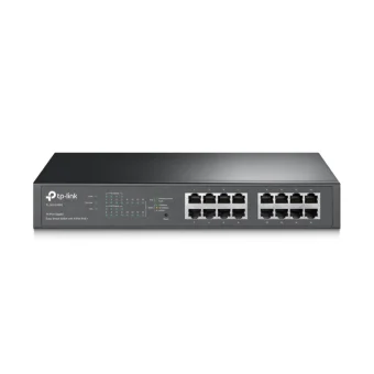 TP-Link 16-port Gigabit Easy Smart Desktop/Rackmount PoE+ preklopnik (Switch), 16×10/100/1000M RJ45 ports, 8×PoE+ ports, metalno kućište